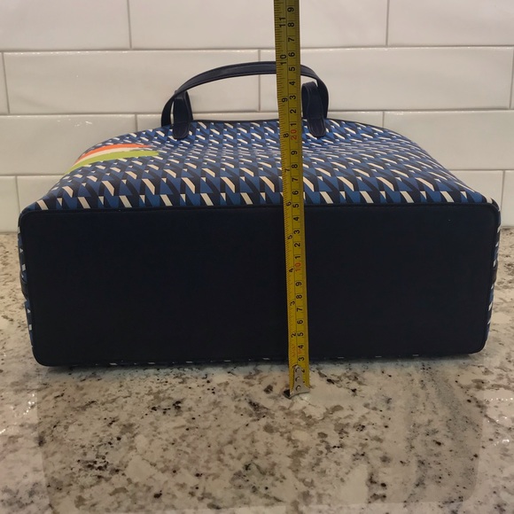 Sam Edelman | Isalyn Poseidon Blue Geometric Tote - Picture 8 of 8